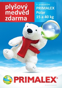 Plyšový polární medvěd k nákupu Primalex Polar zdarma